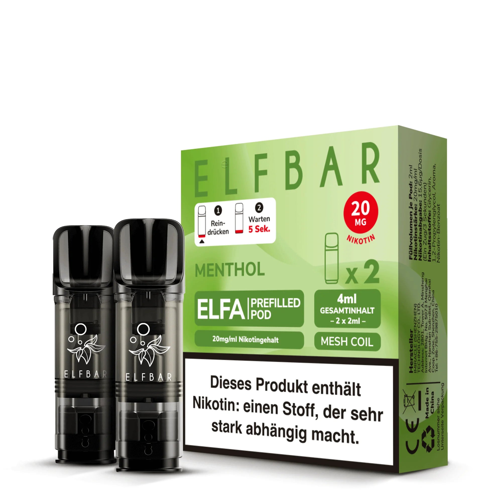 Elfbar - ELFA - Prefilled Pod - 2ml - 2er Pack